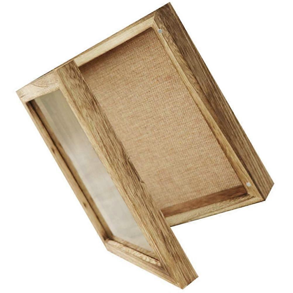 Insect Display Case Wooden Display Box for Storage 3Pcs Specimen Frame