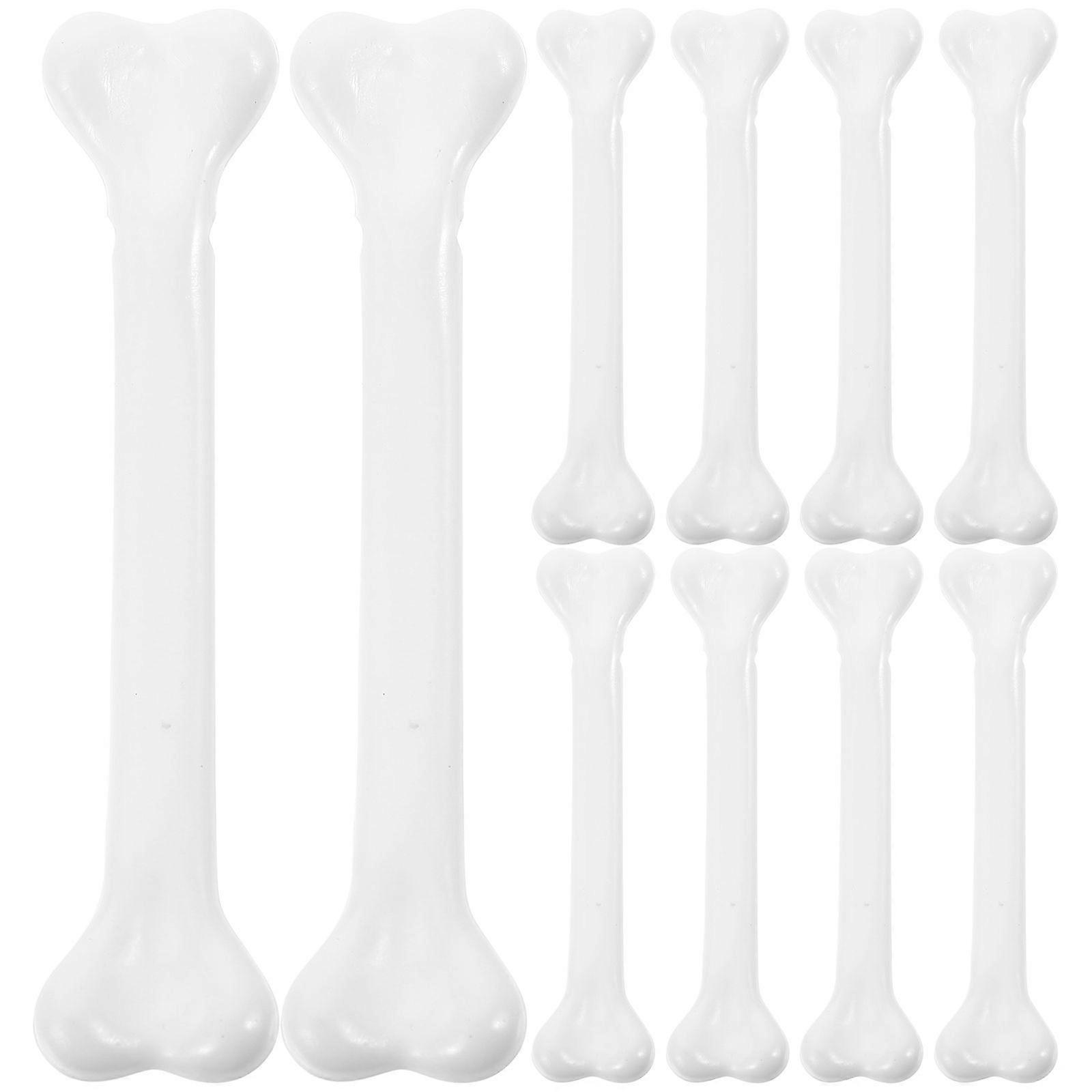 12pcs Fake Mini Skeleton Bones Fake Plastic Bones Halloween Decorations Horror Prop Plastic Bones