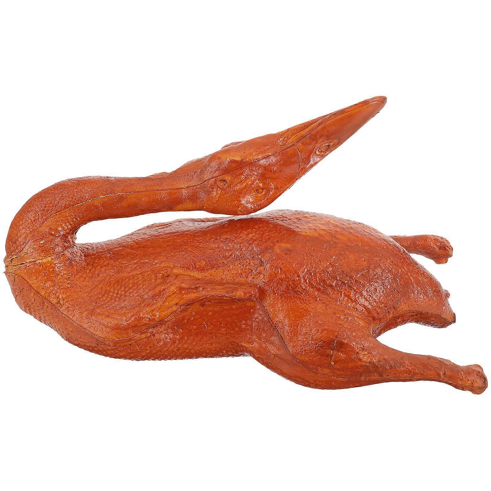 Fake Roast Duck Model Cooked Duck Prop Simulation Food Model PU Roast Duck Modeling Decor