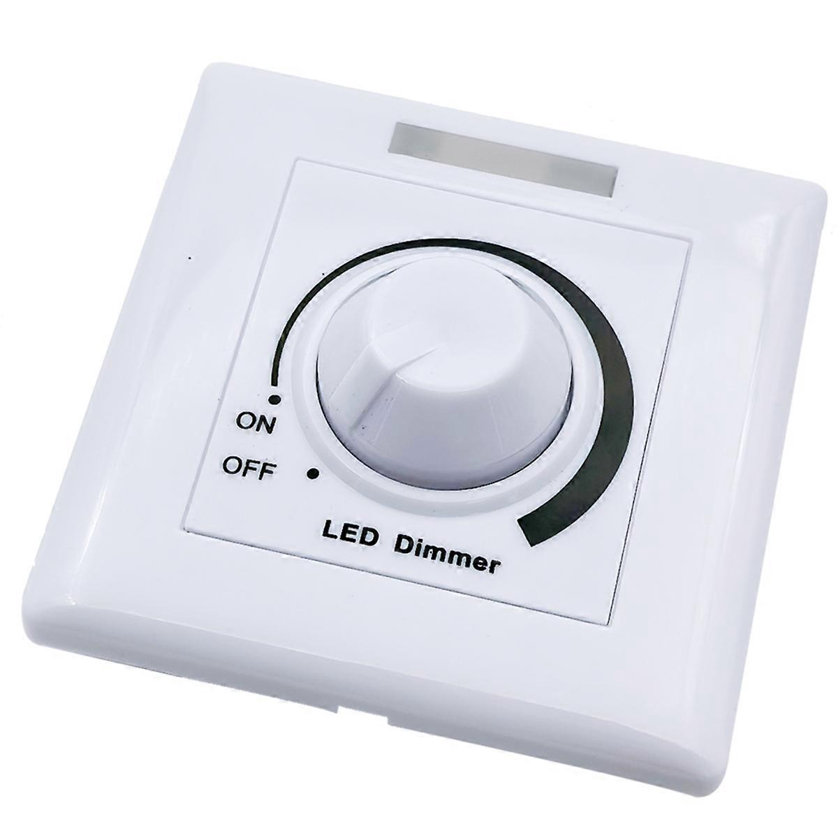 86 Type Wall Light LED Dimmer Switch Rotary Knob Dimmer Switch Adjustable Brightness Controller LED