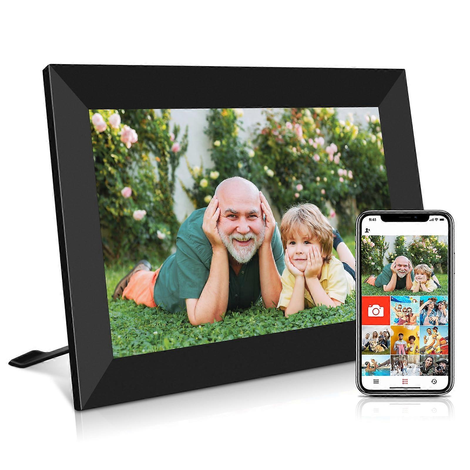 8 Inch WiFi Digital Photo Frame 1280x800 IPS Touch Screen Share Photos And Videos Via App 1080P Video 16GB Storage