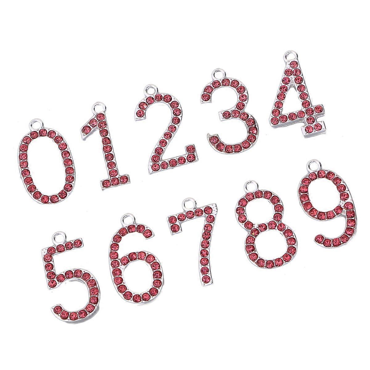 Number DIY Rhinestone Decor Replaceable Age Numbers 20Pcs for Celebration