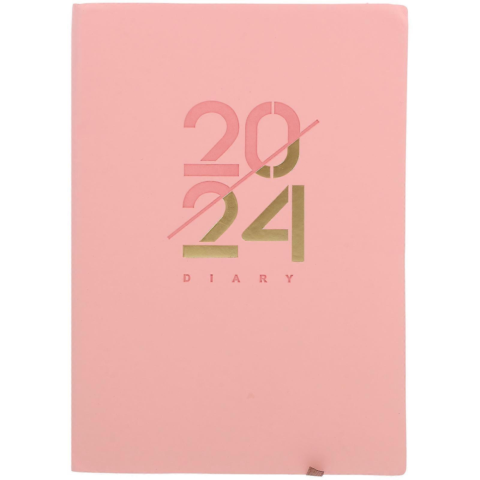 2024 Planner Daily Planner for Writing Use 2Pcs Academic Notebook