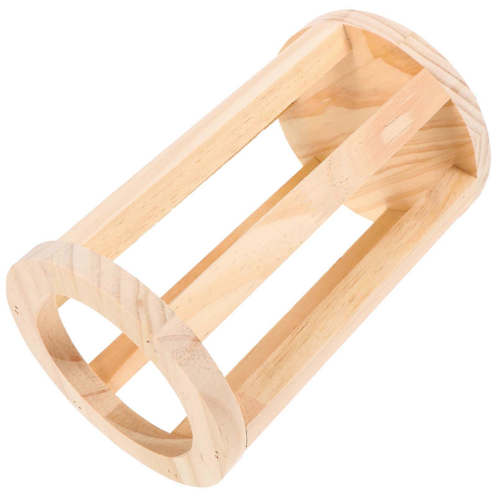 Rabbit Cage Dispenser Wooden Feeder for Secure Feeding Large Capacity