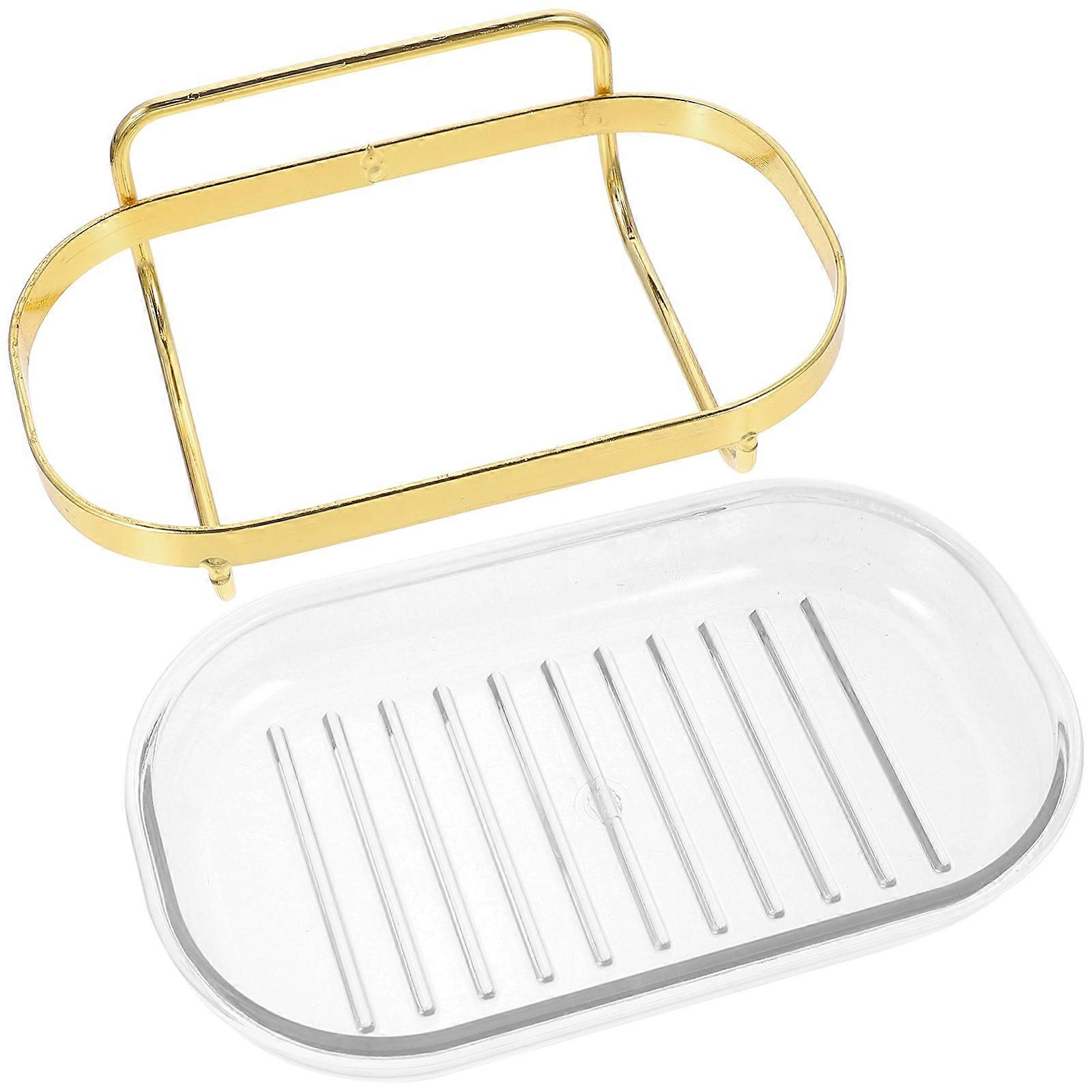 Shower Soap Dish Holder 5Pcs Rectangular Soap Draining Holder Ideal For Bathroom And Kitchen Utilities
