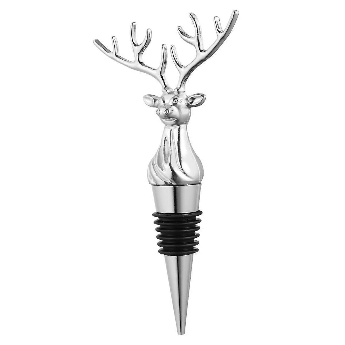 Alloy 1Pc Elk Head Shape Seal For Party Hosts Silver Christmas Style Decoration