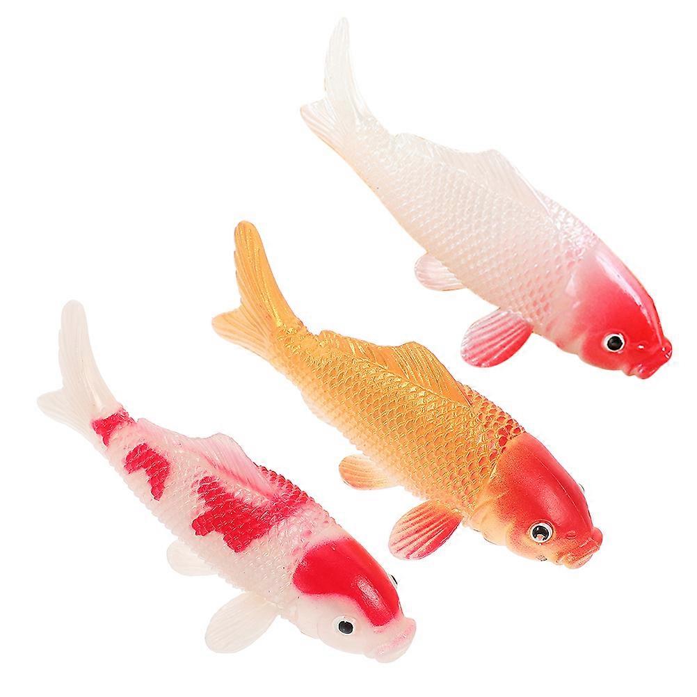 Artificial Koi Fish Lifelike Ornaments For Aquatic Scenes Home And Office Decoration 15 Pcs Durable PVC