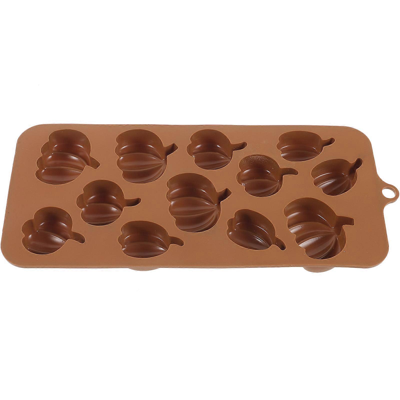 Chocolate Molding Mold 5Pcs Rectangular Light Brown Perfect For Cake Shop And Home Users With Use Feature