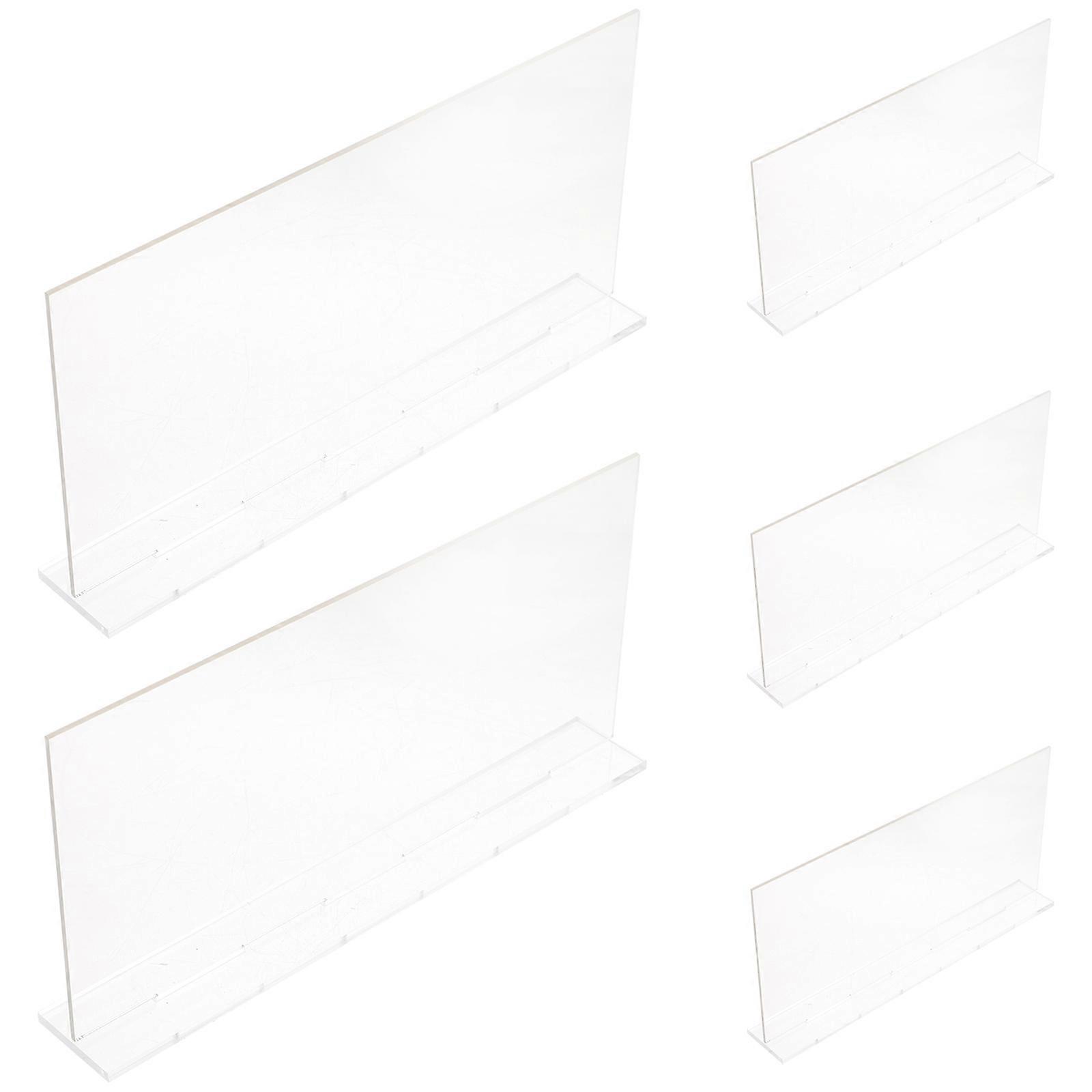 Desk Name Plate Acrylic Clear for Office Desk Use 10Pcs