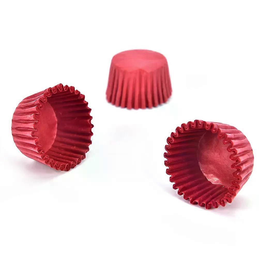 500Pcs Environmental Protection Mini Chocalate Paper Liners Baking Cupcake Cases Muffin Cake Solid Color
