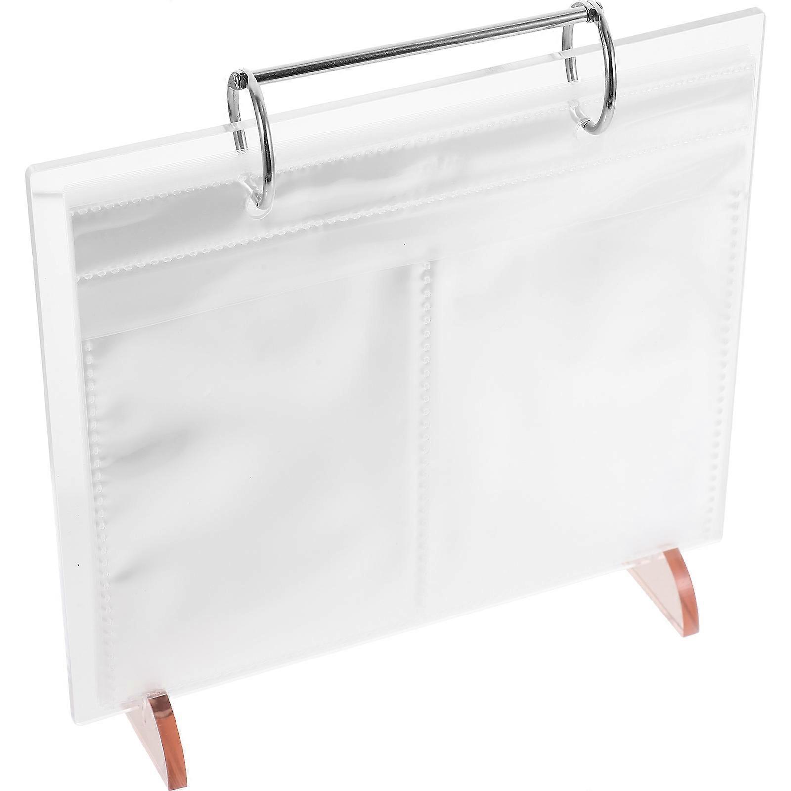 Photo Album Stand for Tabletop Display 2Pcs Clear Acrylic Menu Holder