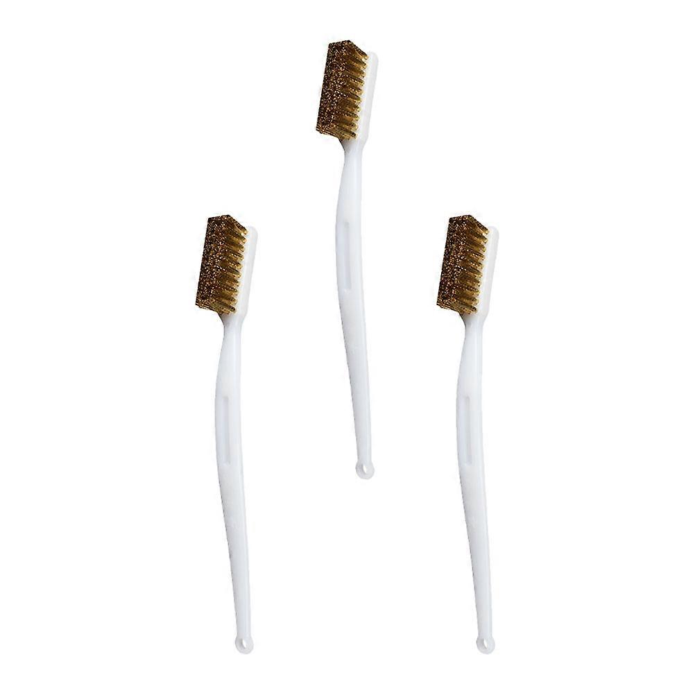 3D Printer Nozzle Brushes for Rust Removal 9Pcs White Cleaning Set
