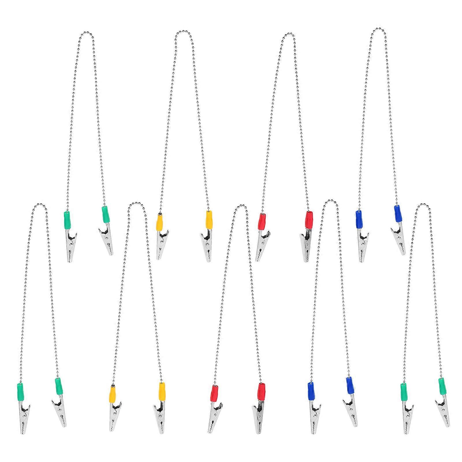 Bib Clips Metal Chain Clips for Use 9Pcs Durable Assorted