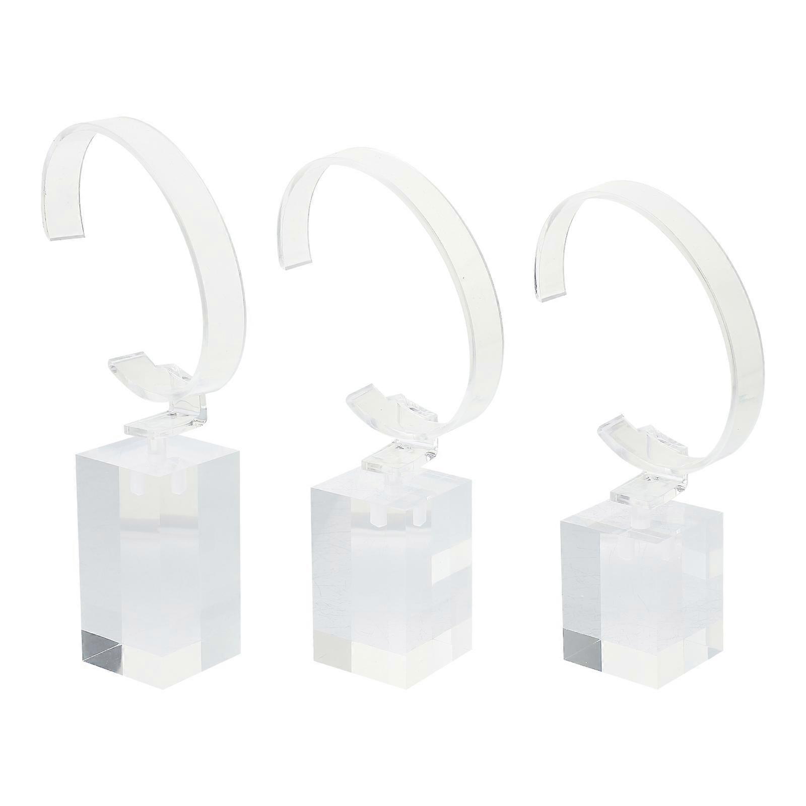 Watch Display Rack Acrylic Holders for 9Pcs Transparent Watch Stands