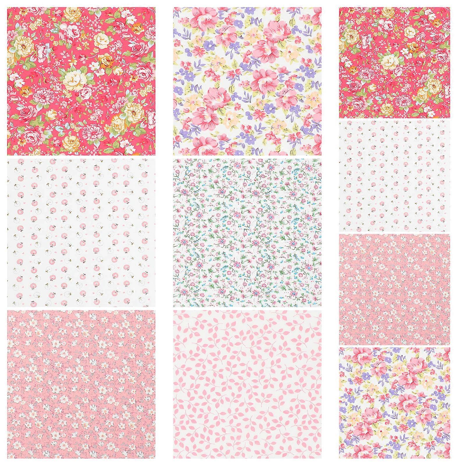 DIY Cloth Accessory Cotton Cloth for Craft Projects 6Packs Red