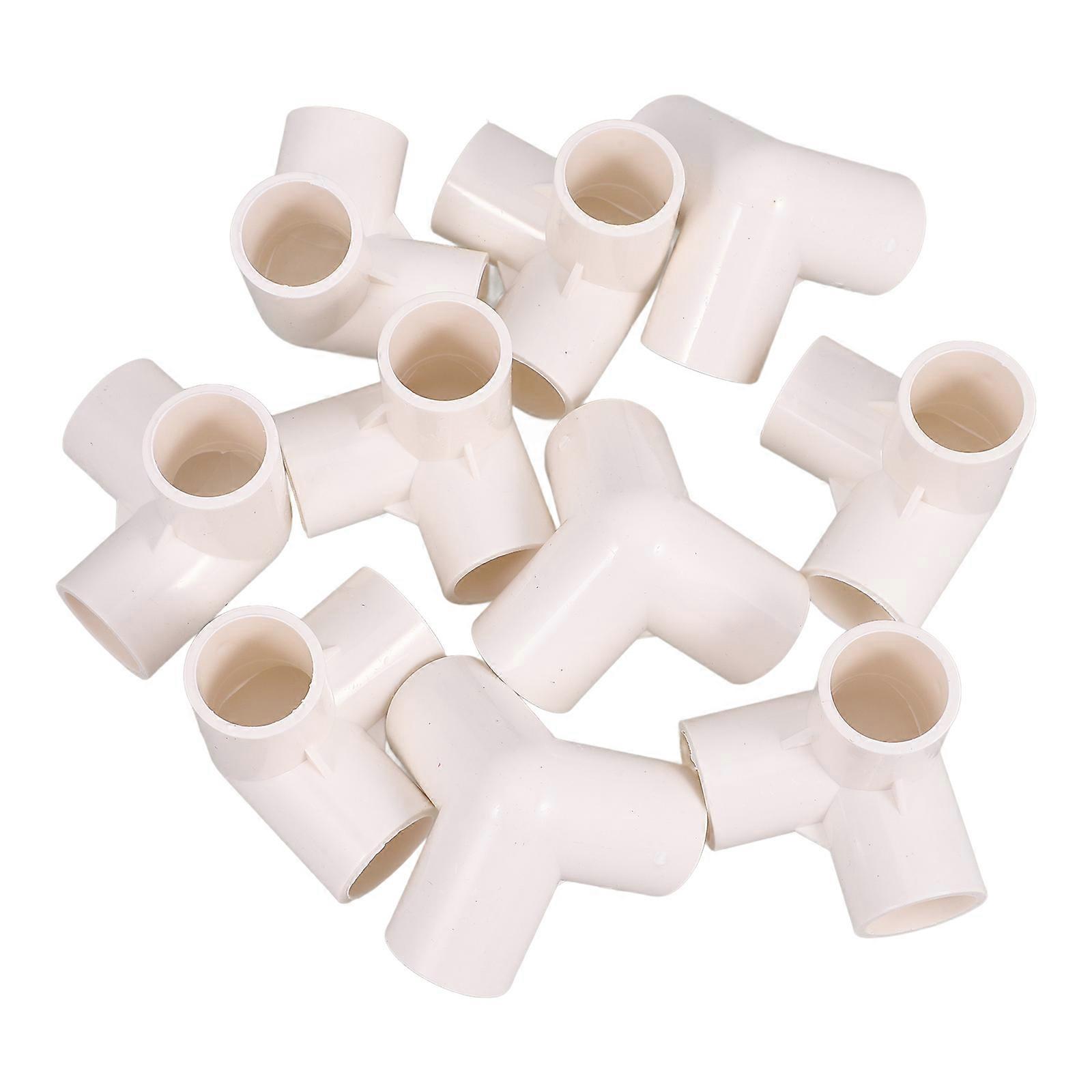 Hose Pipe Connector Pvc Connectors Irrigation System White Color Easy Installation 10Pcs