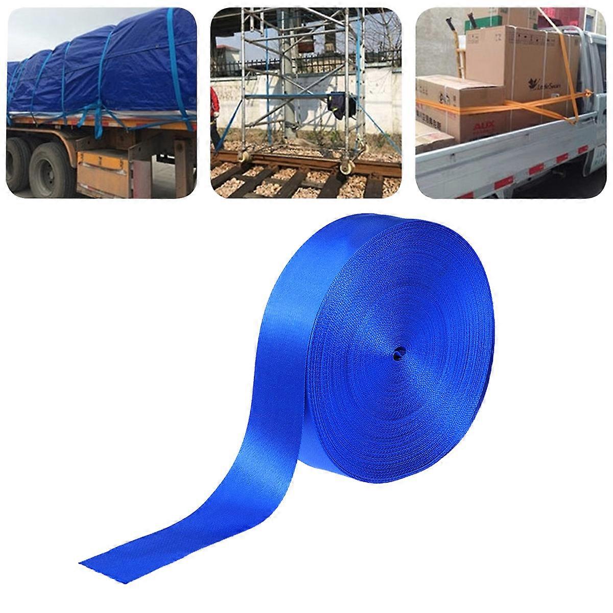 3Pcs Lightweight Fabric Webbing Ribbon For DIY Projects 5Cm Width Blue Gear Fastening