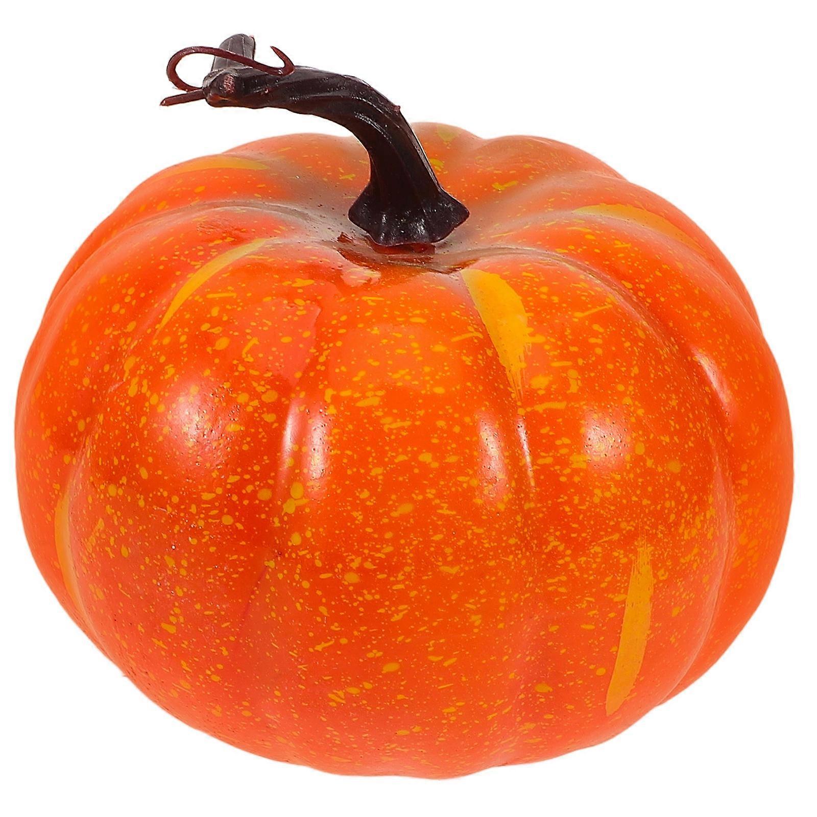 Simulation Pumpkin Foam Model for Decoration 4Pcs Orange Fall Table Centerpiece