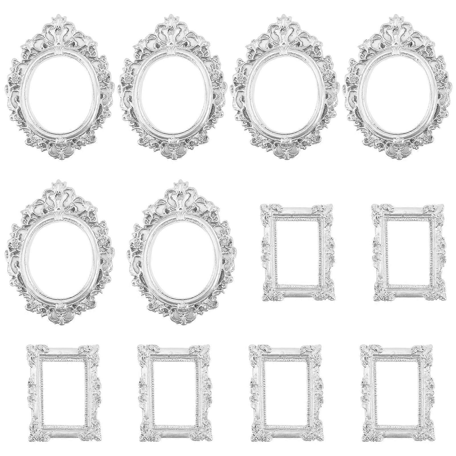 Rustic Decorative Photo Frame 48 Pcs Small Resin Frame Retro Projects 2.8x2.2in