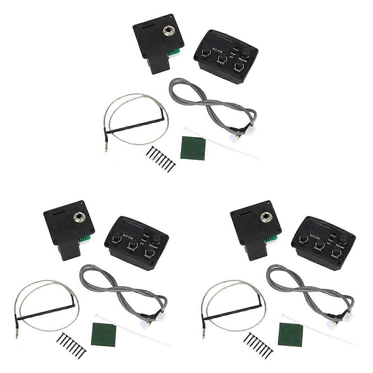 -17A Acoustic Guitar EQ Preamp with Digital Procedding Tuner