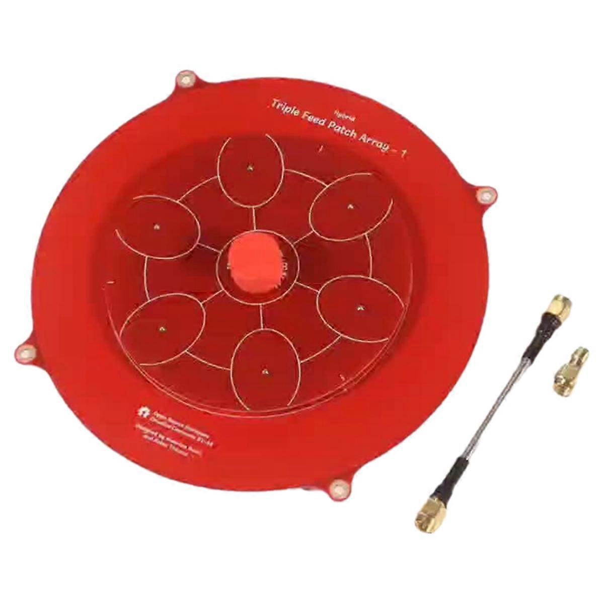 5.8GHz Triple Feed Patch Pagoda Array Drone Antenna 14DBi High Gain Image Transmitter for Long Range