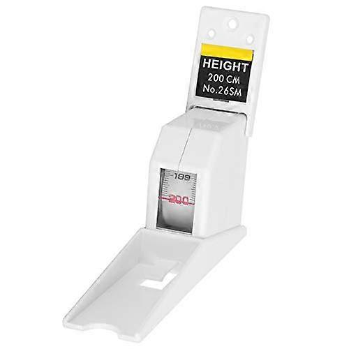 2 Meters Height Measuring Tape Retractable Stature Meter Metal Ruler White