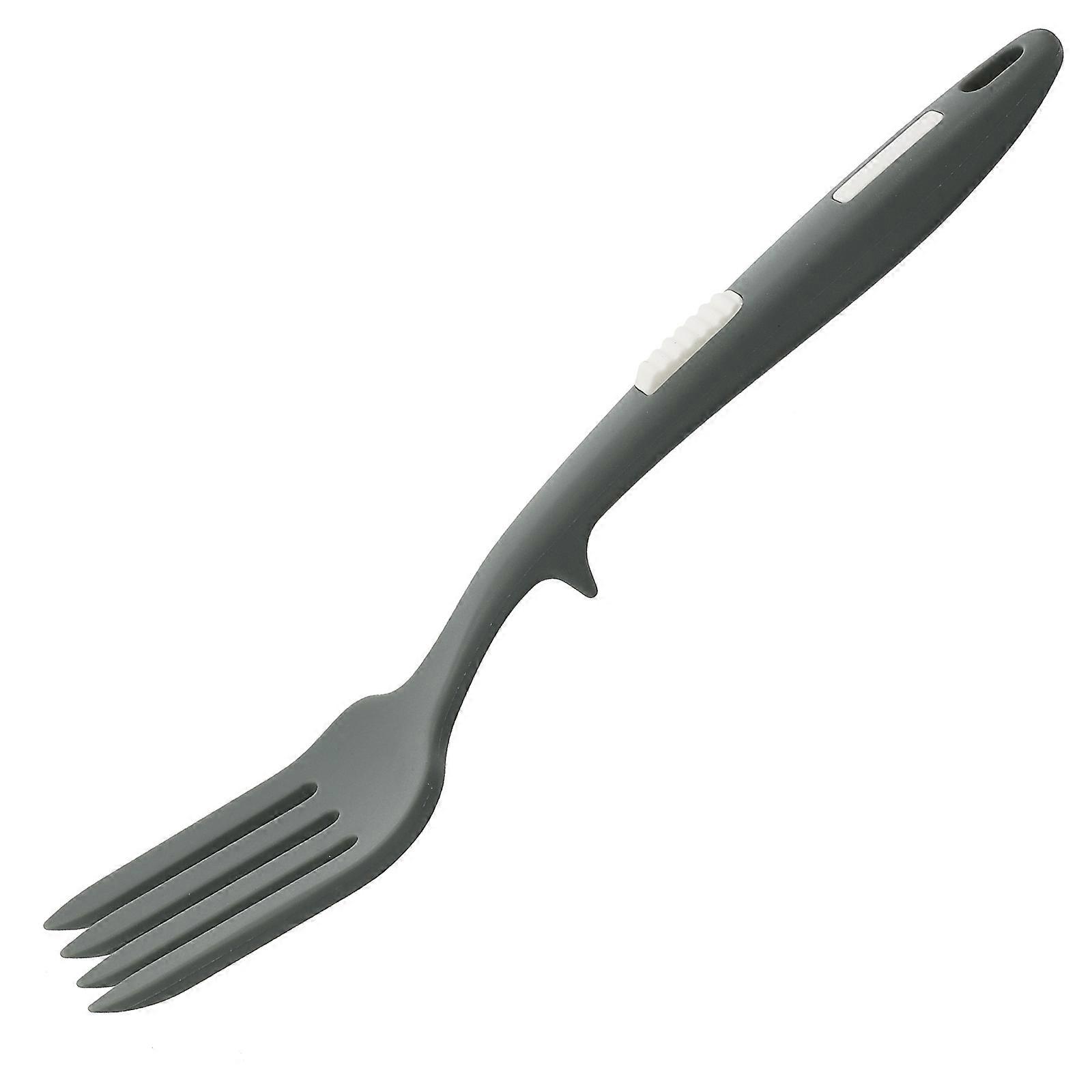Fried Noodle Fork Silicone Pasta Fork For Daily Grey 1Set