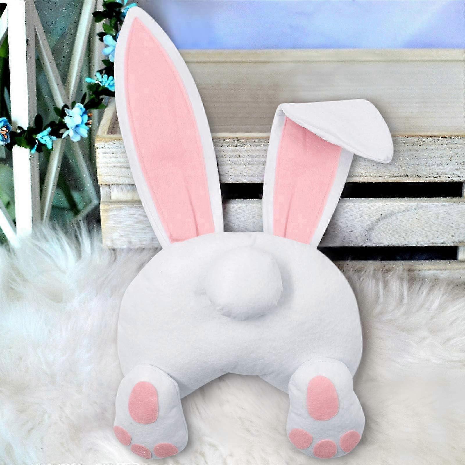 25-26 Easter door decorations rabbit butt wreath kit