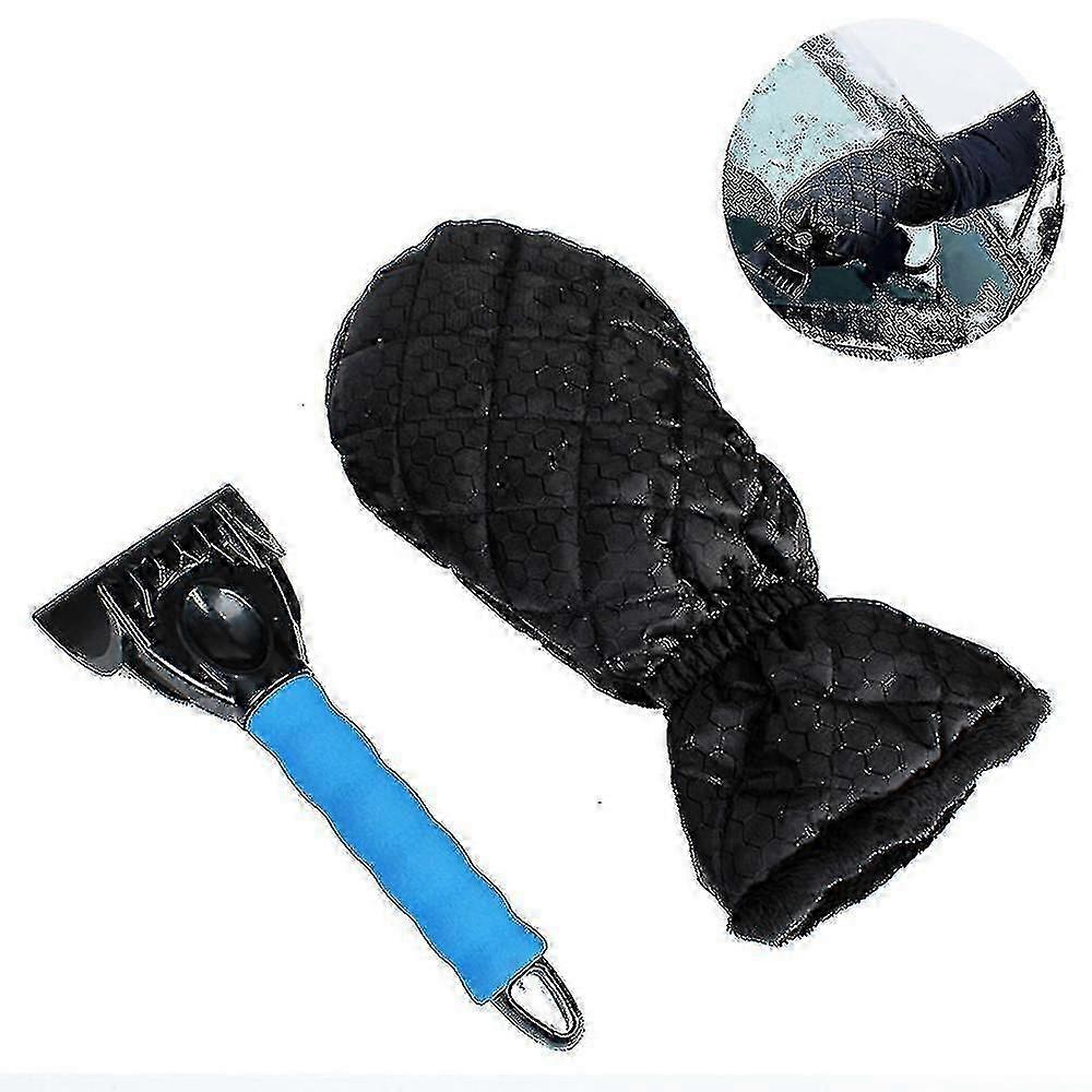 Ice Scraper With Glove For Car, Waterproof Warm Car Ice Scraper Glove With