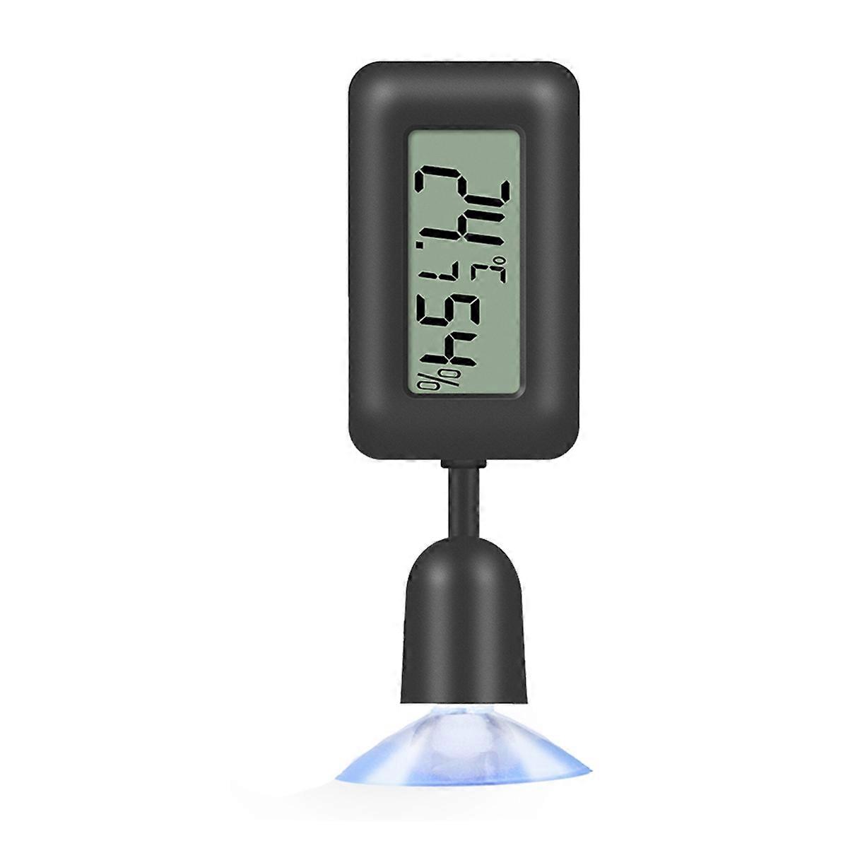 Reptilien-Thermometer-Hygrometer mit Saugnapf, digitale Temperatur