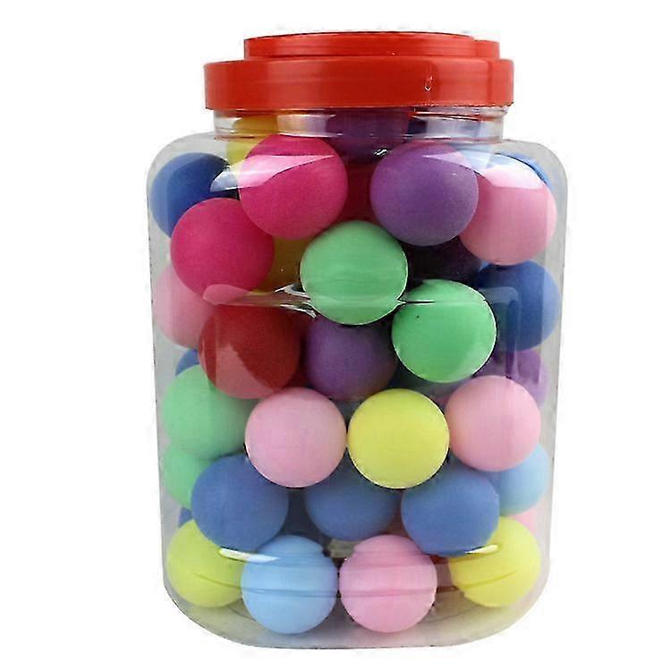 60 Pcs 40mm Pong Balls For Training (random Color)