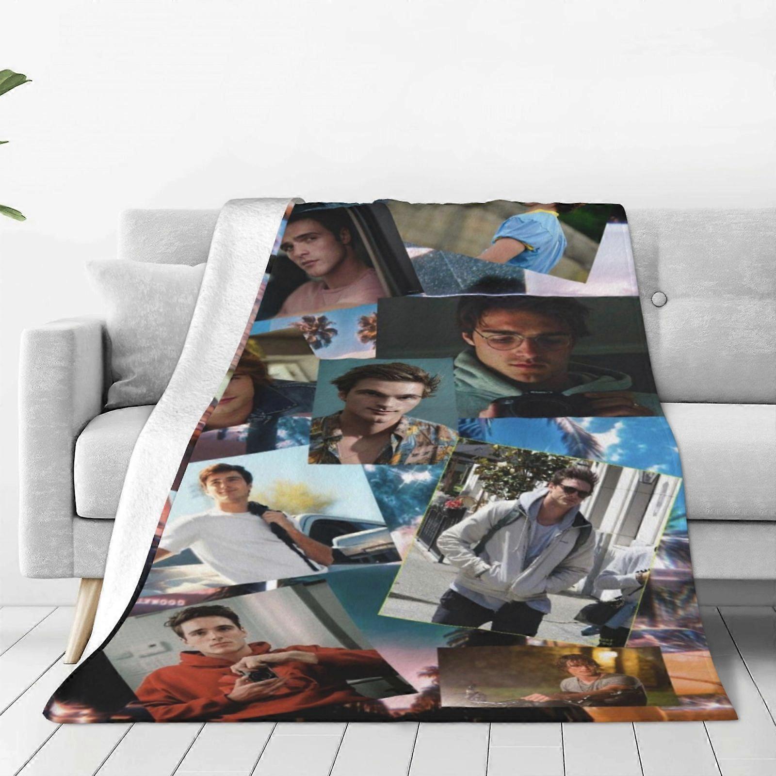Jacob Elordi Polarowy koc do rzucania, ultra miękki przytulny luksusowy puszysty koc na kanapę rozkładaną sofę, lekki ciepły pluszowy Blankhufhf426