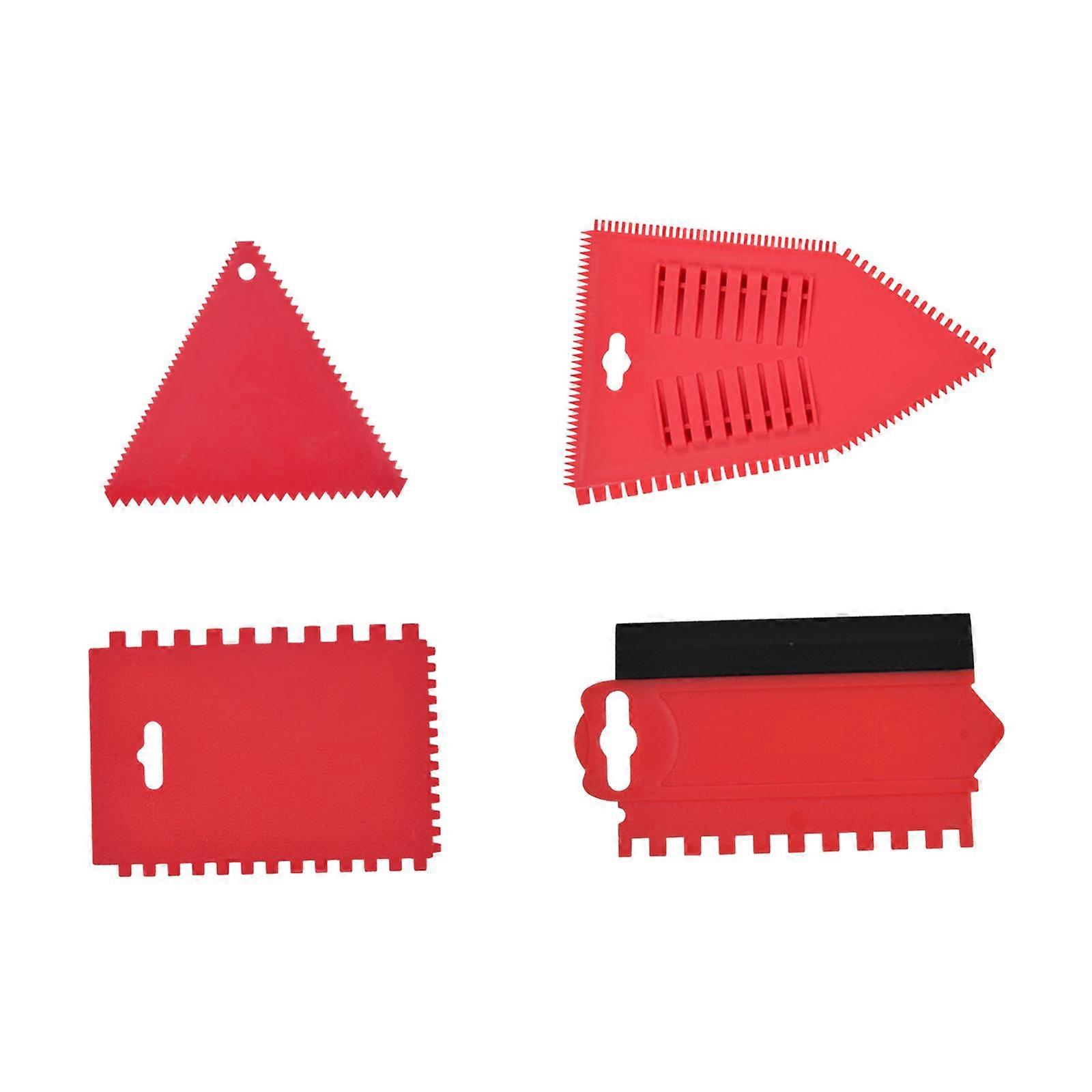 4Pcs Adheve Spreader Notched Glue Applicator for Epoxy Applying Glue Caulk