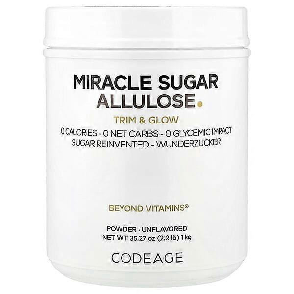 Codeage, Miracle Sugar Allulose Powder, Unflavored, 35.27 oz (1 kg)