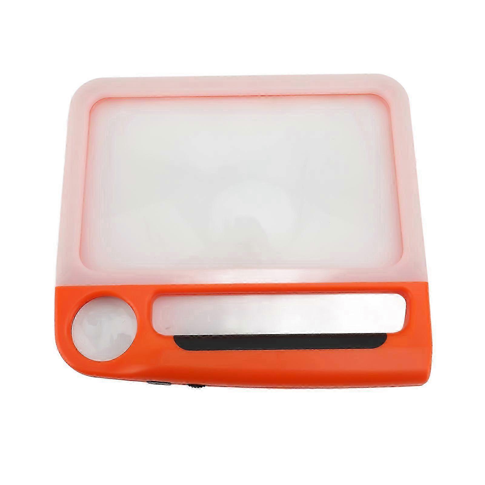 Handheld Magnifying Glass with 48 LEDs 5X 10X Magnification 3 Color Lighting Modes Rechargeable Reading Magnifier for Seniors