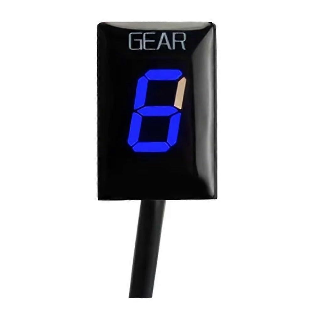 Digital Gear Indicator Display Compatible with Yamaha YZFR1 R6 FZ8 MT03 MT01 XJR400 FZ6 Blue