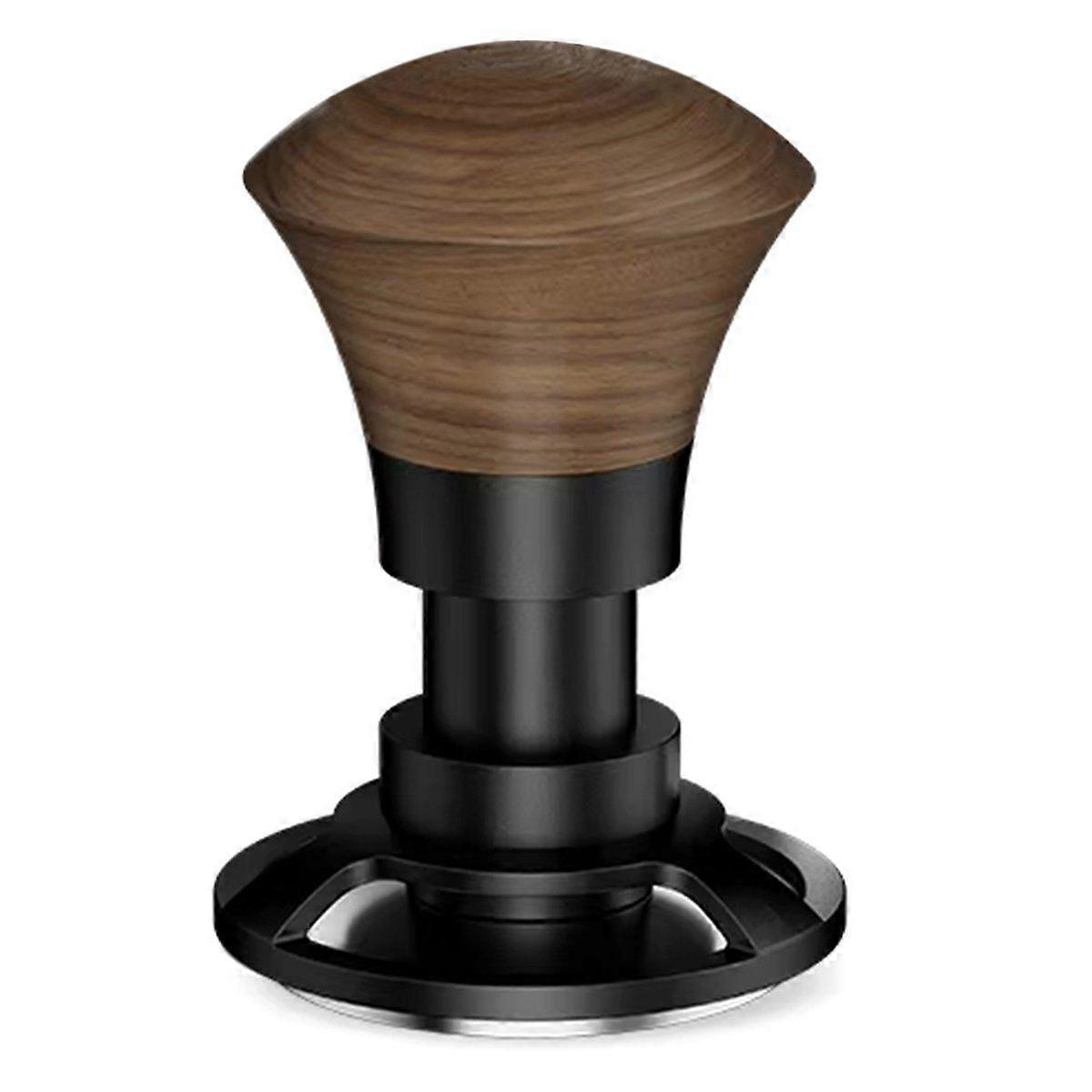 58.35mm Espresso Tamper Coffee Tamper, Walnut Constant Level Manual Tamper with Sound Feedback, Sui