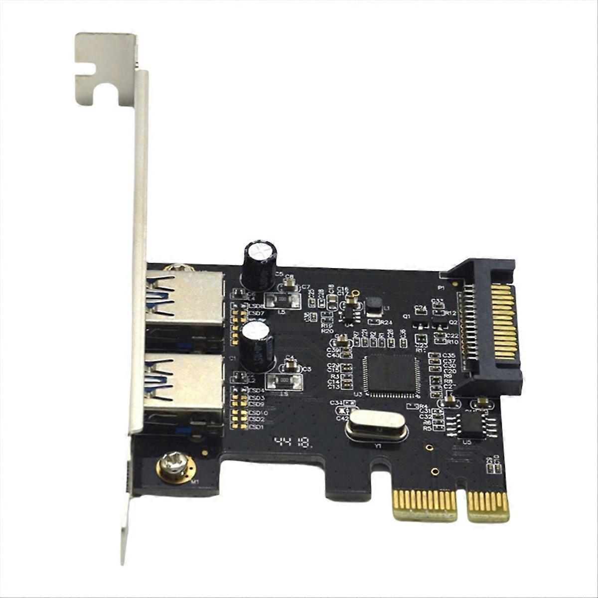 PCIE Expansion Card PCI-E to 2-Port USB3.0 5Gbps Convert Card Riser