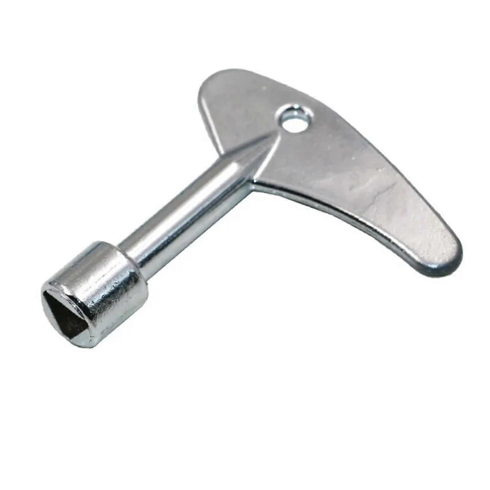 Switch Key Wrench Alloy Silver For Electrical Panels, Elevator Cabinets, Cupboard Boxes With Accessories