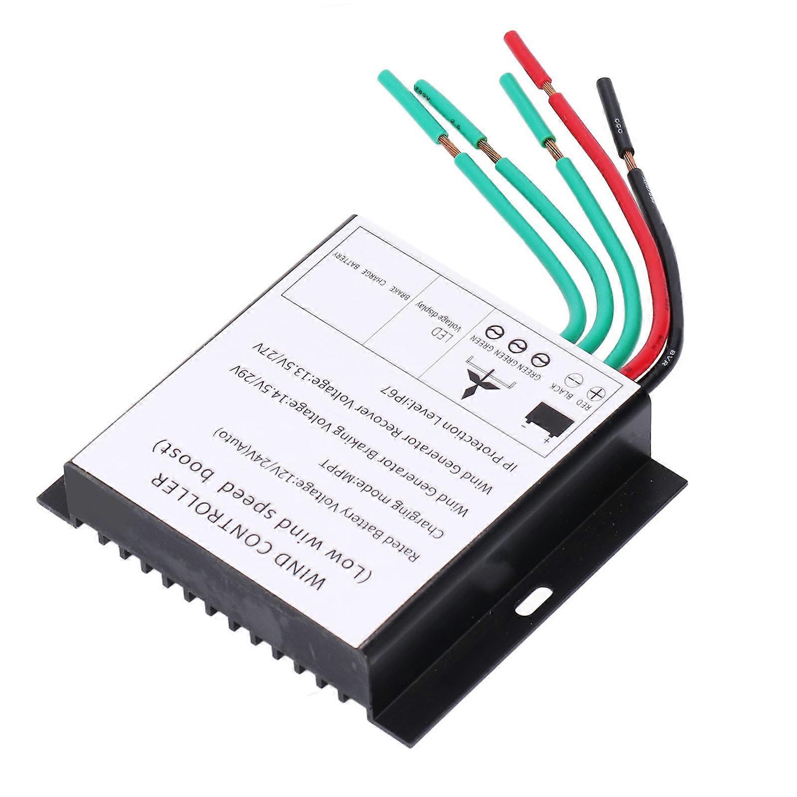 MPPT Wind Turbine Controller 100‑400W 12V 24V Auto Match Wind Generator Controller with LED Indicator 