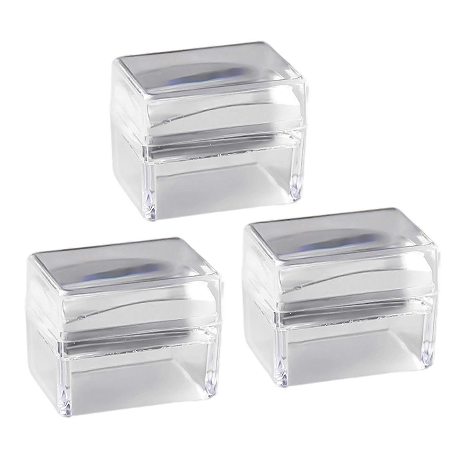 Highly Elasticity Silicone Nail Stamp Set 3PCs For Seamless Template Alignment And Easy Cleaning Multicolor