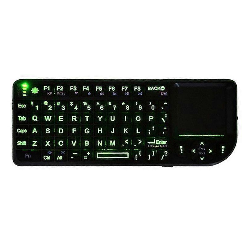 2.4GHz Wireless Touchpad Keyboard Lightweight 7 Color Backlight Keyboard