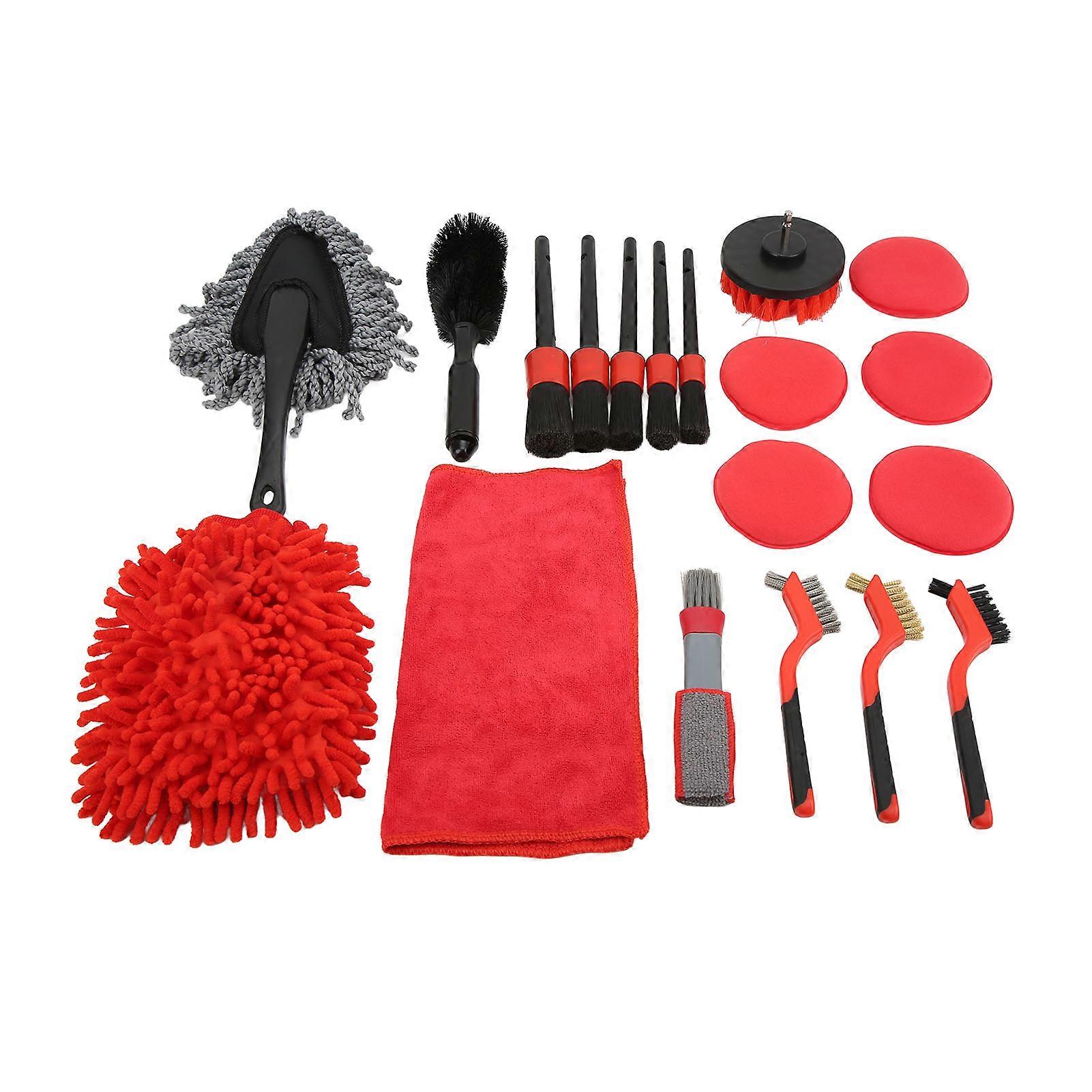 Reusable cleaning brushes for car detailing and wheels