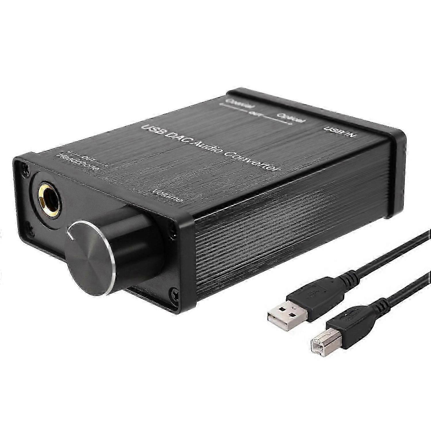 USB to Coaxial S/PDIF Optical 3.5mm/6.3mm Headphone Converter USB DAC Digital to Analog Audio Conver Edition 1105