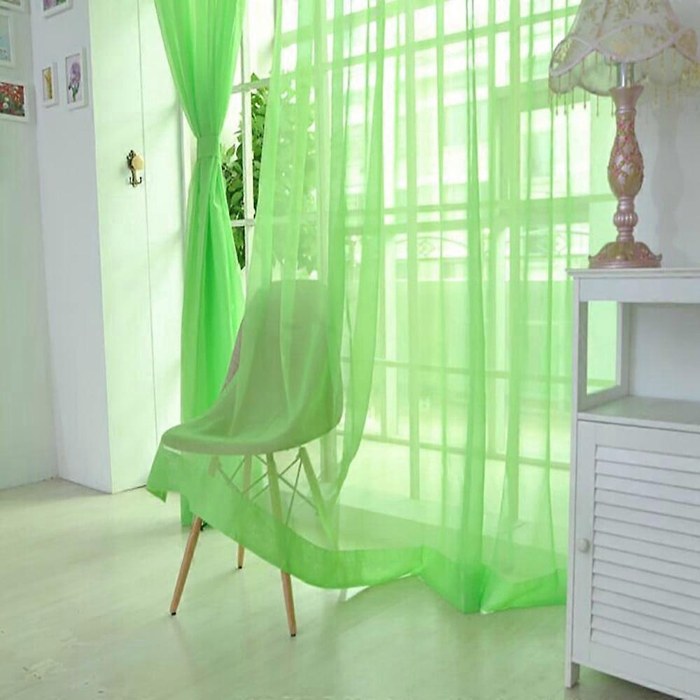 VOSS PCS Door Scarf Color Tulle Window Drape Curtain Panel 1 Sheer Home Textiles
