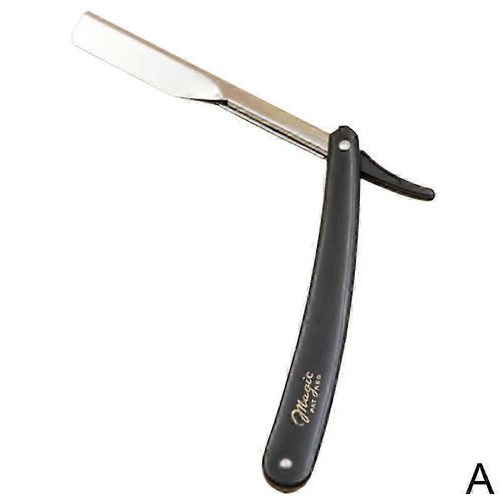 Black (A) $ Old-fashioned razor eyebrow trimmer manual razor