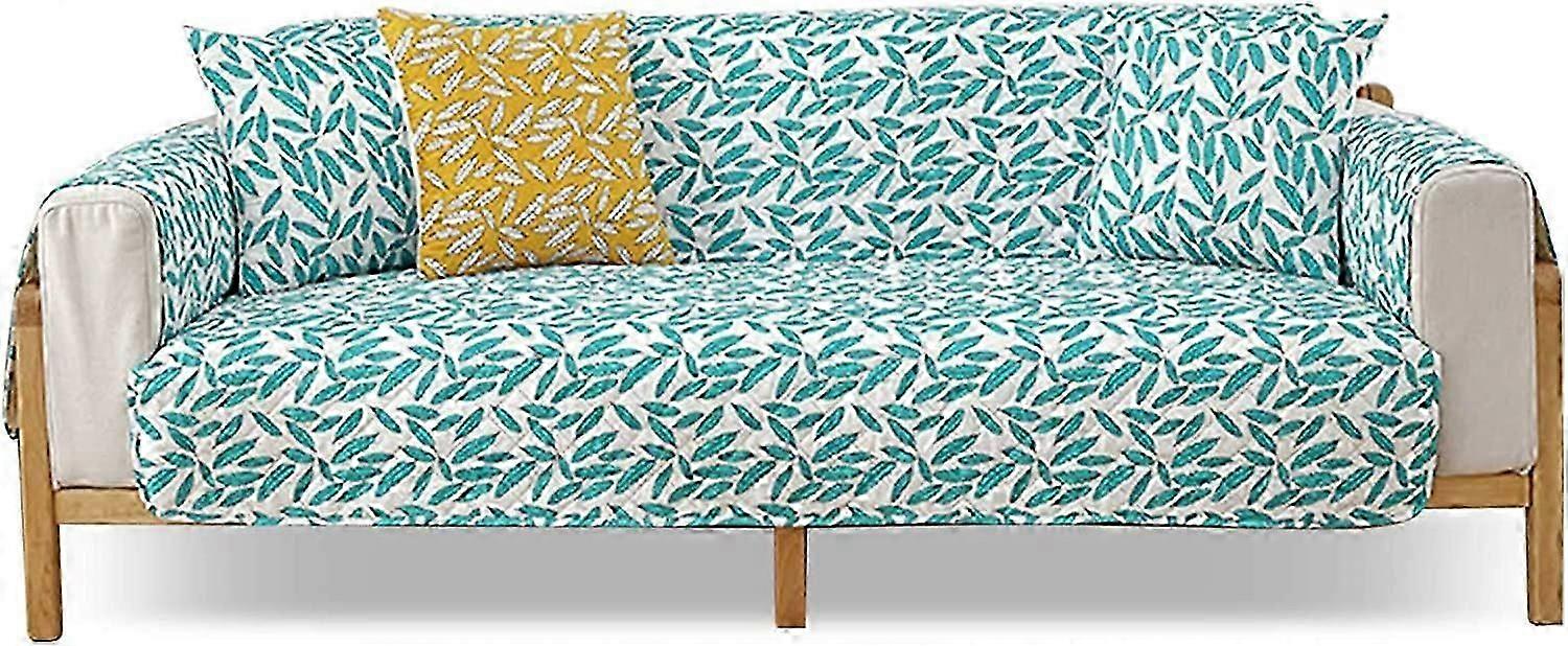 Armchair protector sofa throw non-slip couch throw 1 piece cyan