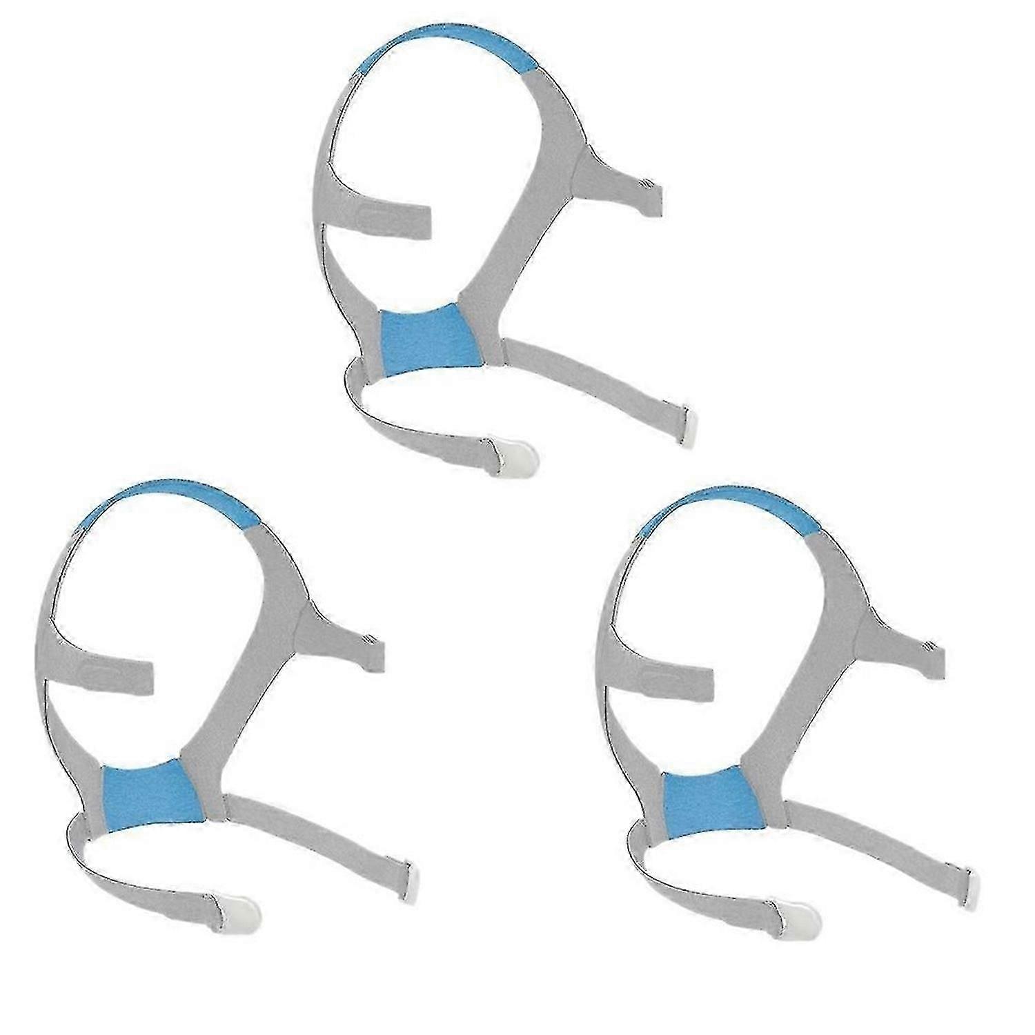 3 Packs Replacement Headgear for AirFit F20 Headgear Straps for F20 Full-Face Mask, Elasticity Soft Headgear