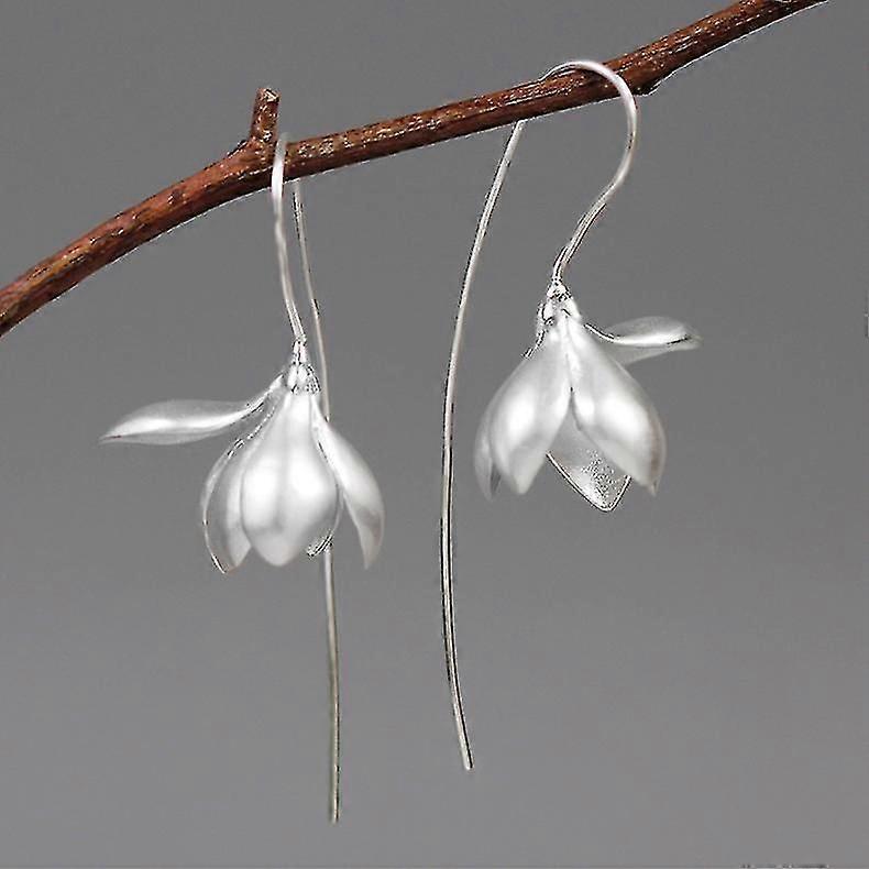 Pendientes Elegantes Magnolia Pendientes Naturales