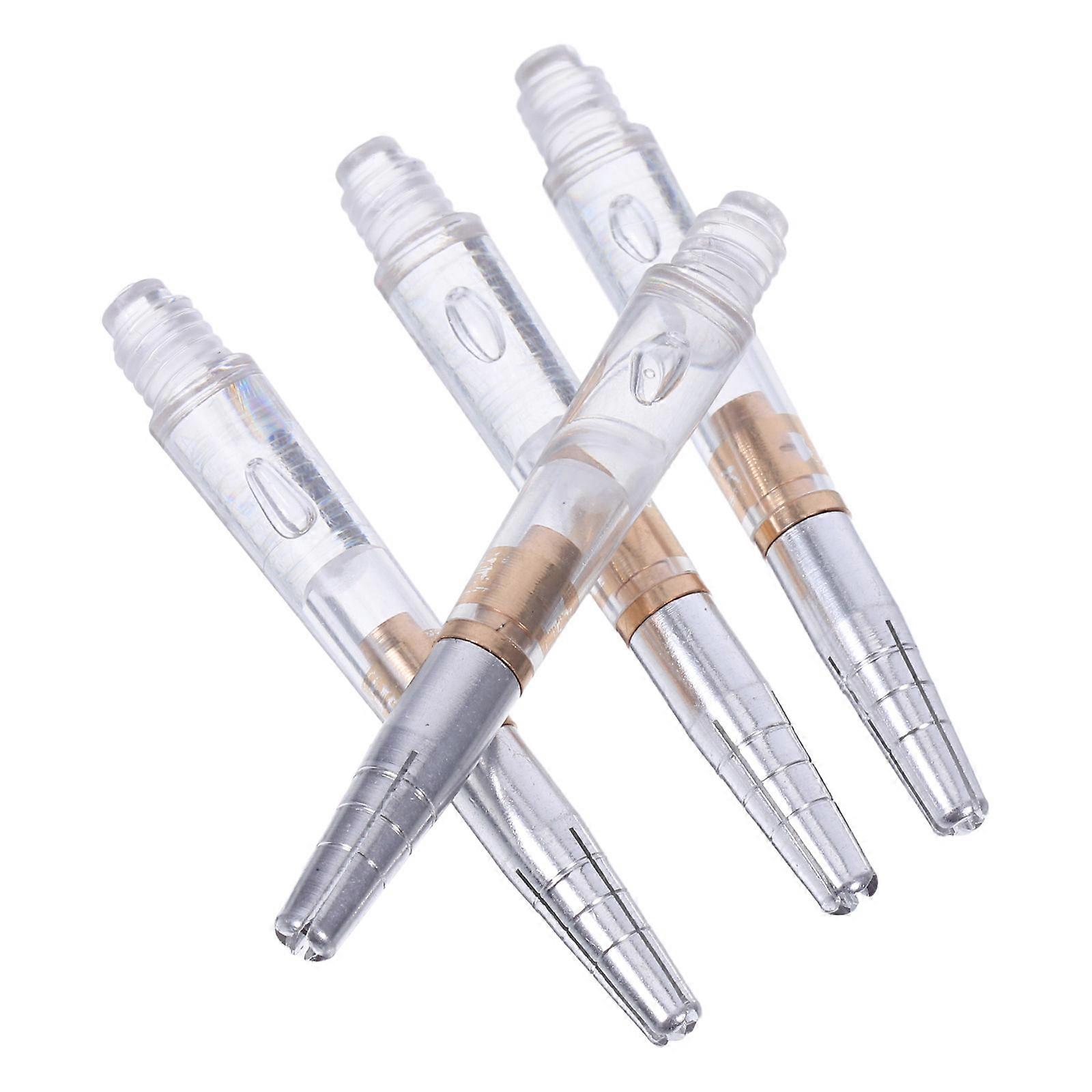 Rotating Dart Shafts for Thread Dart Stems Replacement 4Pcs Transparent